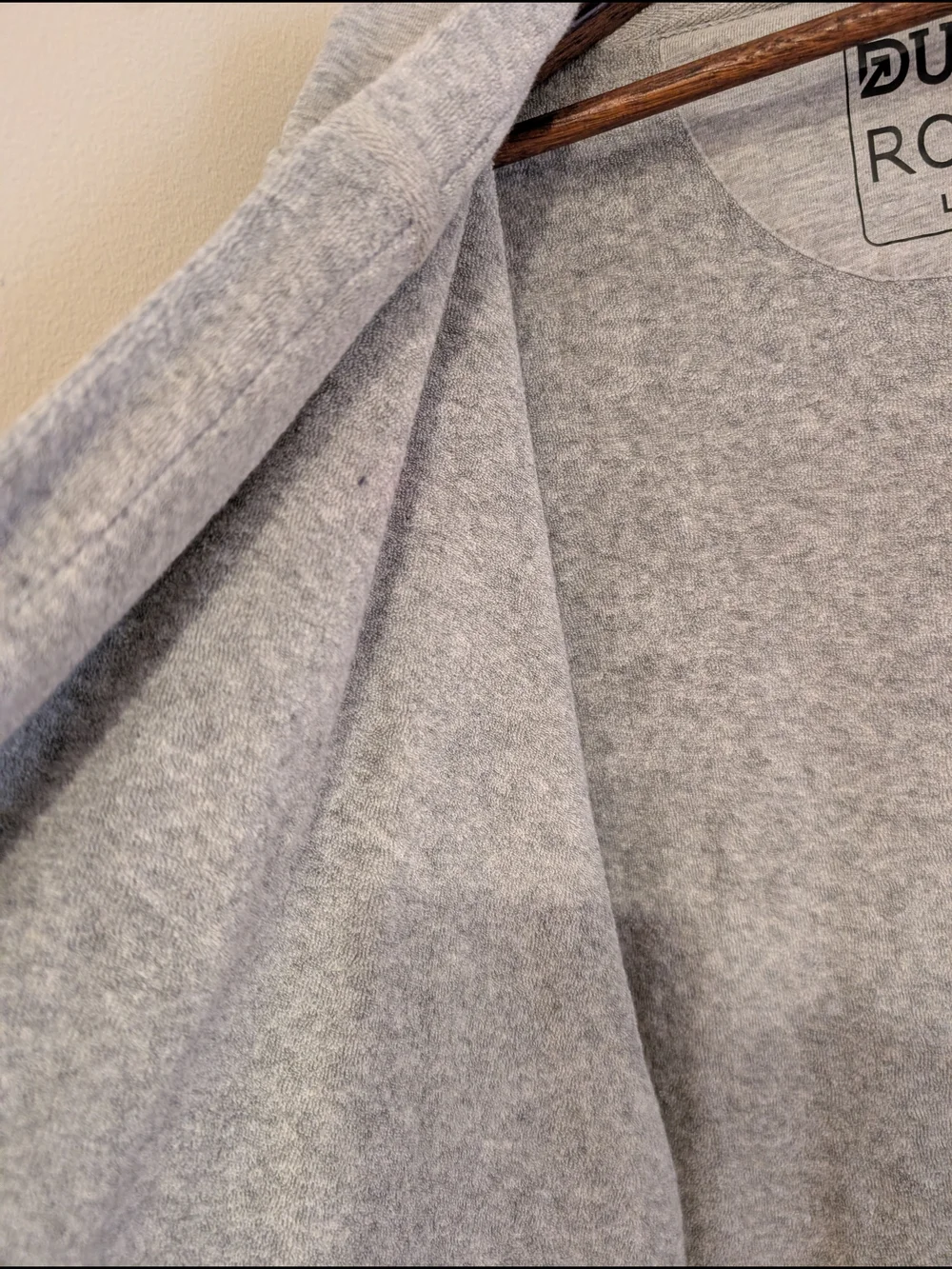 DudeRobe Gray Hooded Bathrobe